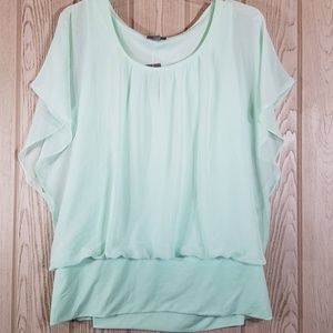 Flowy Mint Top